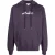 Gebroken witte slim-fit aubergine hoodie met scriptlogo