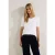 Cecil Dames T-shirt in effen kleur in Wit
