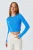 Lange Mouwen Basis Crop Brei Top