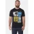 Jan Vanderstorm oversized T-shirt Plus Size met print – zwart