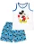 DISNEY Nachtkledij ‘Minnie Mouse’  hemelsblauw / rood / zwart / wit