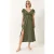 V-hals Maxi jurk met Split