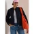 Blouson met wol-look en ritssluiting