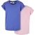 Urban Classics Meisjes bio verlengd schouder t-shirt (set van 2)