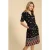 White Stuff Tammy Cotton Jersey Dress Black Print