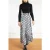 Vanilia Skirt Check Bias Black/ecru