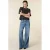Homage to Denim wide leg jeans – blauw