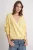 Geribde V-hals Strik-Voorkant Cardigan