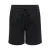 ONLY CARMAKOMA regular high waist gestreepte cargo short zwart
