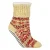 1 Paar Dames Chunky Fair Isle Moccasin Grip Sokken – Warme Winter Slippersokken