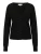 Les Lunes Gebreid vest ‘Katiie’  zwart