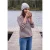 Shirt met lange mouwen, capuchon en strepen