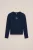 WE Fashion – Meisjes T-shirt met embroidery – Donkerblauw – Katoen –