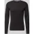 lindbergh slim fit shirt met lange mouwen met geribde ronde hals