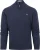 Gant Halfzip Wol Trui Logo Melange Navy