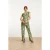 Smashed Lemon 25160 leaf print stretch jumpsuit |