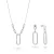 Orphelia ‘Essence’ Dames 925 Sterling Zilveren Set: Ketting + Oorbellen – Zilver SET-7560