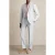 Reiss Linen Mixer Trouser Soft Blue