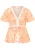 IZIA Blouse Dames Oranje Wit