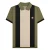 Lambretta Heren Vintage poloshirt met panelen (Kaki Groen)