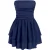 Strapless Rimpel Mini-jurk