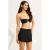 Seafolly Beach Bound voorgevormde strapless bandeau bikinitop zwart/ecru