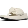 FitFlop F-mode knot soft-leather flatform toe-post sandals