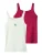 NAME IT Top ‘NKFHAISY’  ivoor / smaragd / lichtlila / cranberry