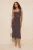 TRENDYOLMİLLA Dames Bruin Stippen Maxi Mouwloos Casual Bodycon Jurken