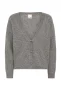 ICHI gebreid vest grijs