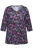 Ulla Popken Shirt  groen / lila / zwart / wit