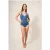 White Stuff Valley Halter Swimsuit Blue Multi