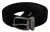 Dolce & Gabbana Zwarte Velvet Riem met Zilverkleurige Metaalsluiting voor Heren