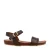 Red Rag leren sandalen donkerbuin