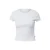 Geribbelde cropped T-shirt voor dames QS
