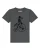 watabout.kids Shirt ‘T-Rex auf Fahrrad’  antraciet / zwart