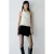 Mango mini rok met wol – zwart