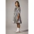 NAME IT KIDS A-lijn jurk met pailletten zilver