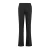 Expresso wide leg regular waist pantalon zwart gebreid