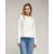 Oversized gebreide trui met stikseldetails aan de zoom en op de schouders.