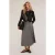 Motivi Pleated Midi Skirt Grey