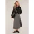 Motivi Pleated Midi Skirt Grey