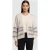 Rich & Royal Multicoloured Stripe Cardigan With Pompoms Pearl White