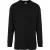 Urban Classics Heren Geribde Organic Boxy Trui met Lange Mouwen (Zwart)