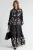 Patroon V-hals Maxi Jurk