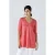 V-hals top met crêpe detail