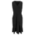 Max Mara midi-jurk in zwart polyester