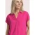 Street One Dames Blouseshirt met overhemdkraag en elastische zoom in Pink