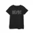 AC/DC Dames/Dames Jagged Logo Katoenen T-Shirt (Zwart)