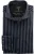 OLYMP Level Five 24/Seven Body Fit Jersey shirt antraciet, Gestreept